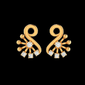 Yellow Gold Studs Earring for Women
