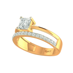 Sehgal Gold 22K Diamond Ring For Women