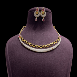 Sehgal Gold Lovely Diamond Necklace Set