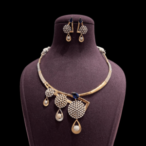 Sparkling Diamond Necklace Set For Women