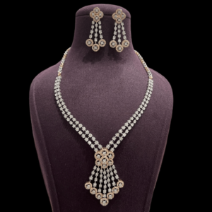 Sehgal Gold Classic Diamond Necklace Set