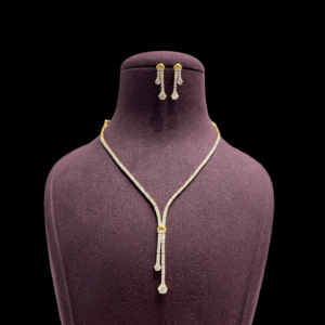 Long Single Line Necklace Set For Women