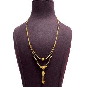 Delicate Yellow Gold Star Bead Mangalsutra