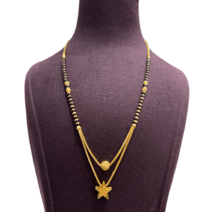 Sehgal Gold Textured Mangalsutra