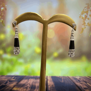 Sehgal Gold Sterling Silver Oxidised Earring