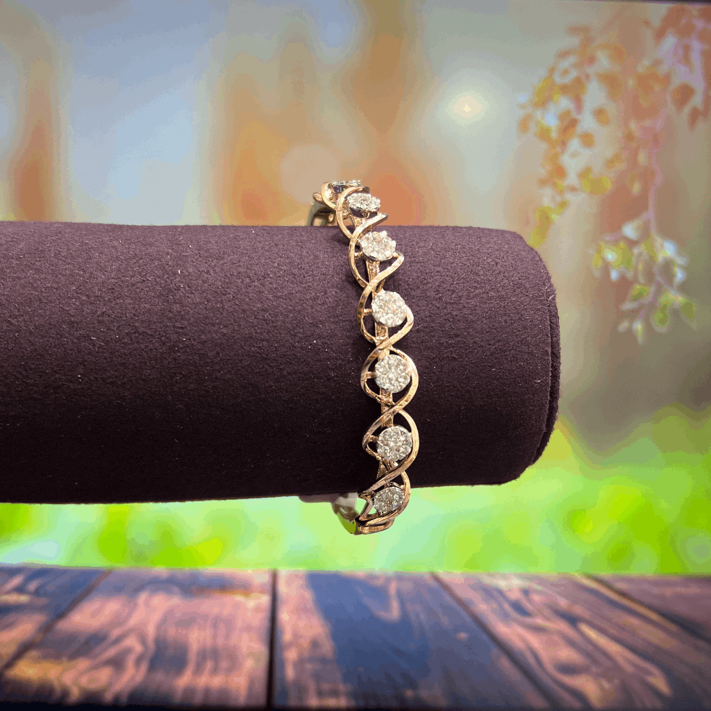 Buy quality Royale Collection Diamond Jewellery Bracelet in Rose Gold in  Pune