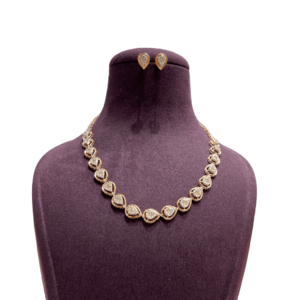 Rose Gold Necklace Set For Women