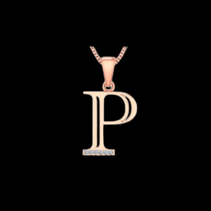 The Alphabet P Gold Pendant