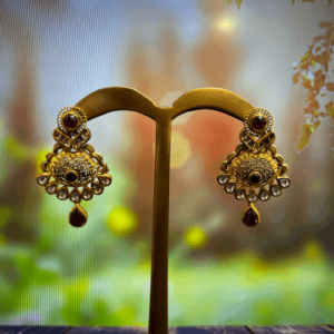 Sehgal Gold Drill Hoop Earrings