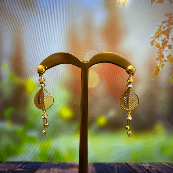 Sehgal Gold Hollow Wave Earrings