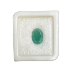 Green Emerald Certified Oval Gemstone