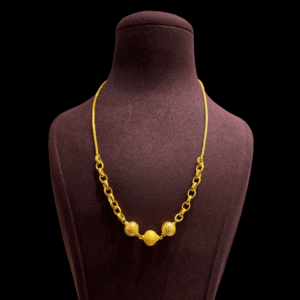 Sehgal Gold Flower Necklace Set For Women