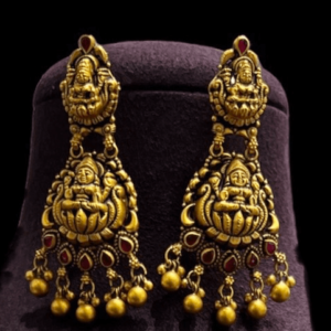 Sehgal Gold 22Kt Antique Gold Necklace Set