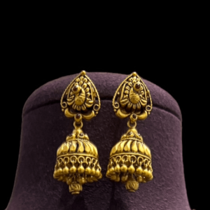 Sehgal Gold Antique Gold Uncut Necklace Set