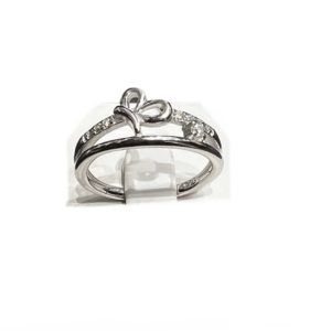 Sterling Silver Round Solitare Ring