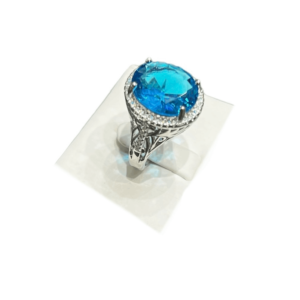 Sterling Silver Azure Blue Ring
