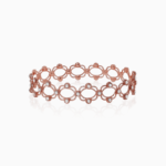 Sterling Silver Rose Bracelet Cum Rings