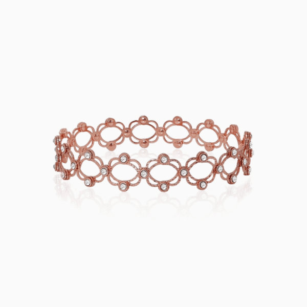 Sterling Silver Rose Bracelet Cum Rings