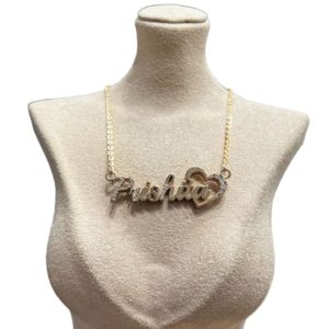 Personalized Heart Beat Couple Name Pendant