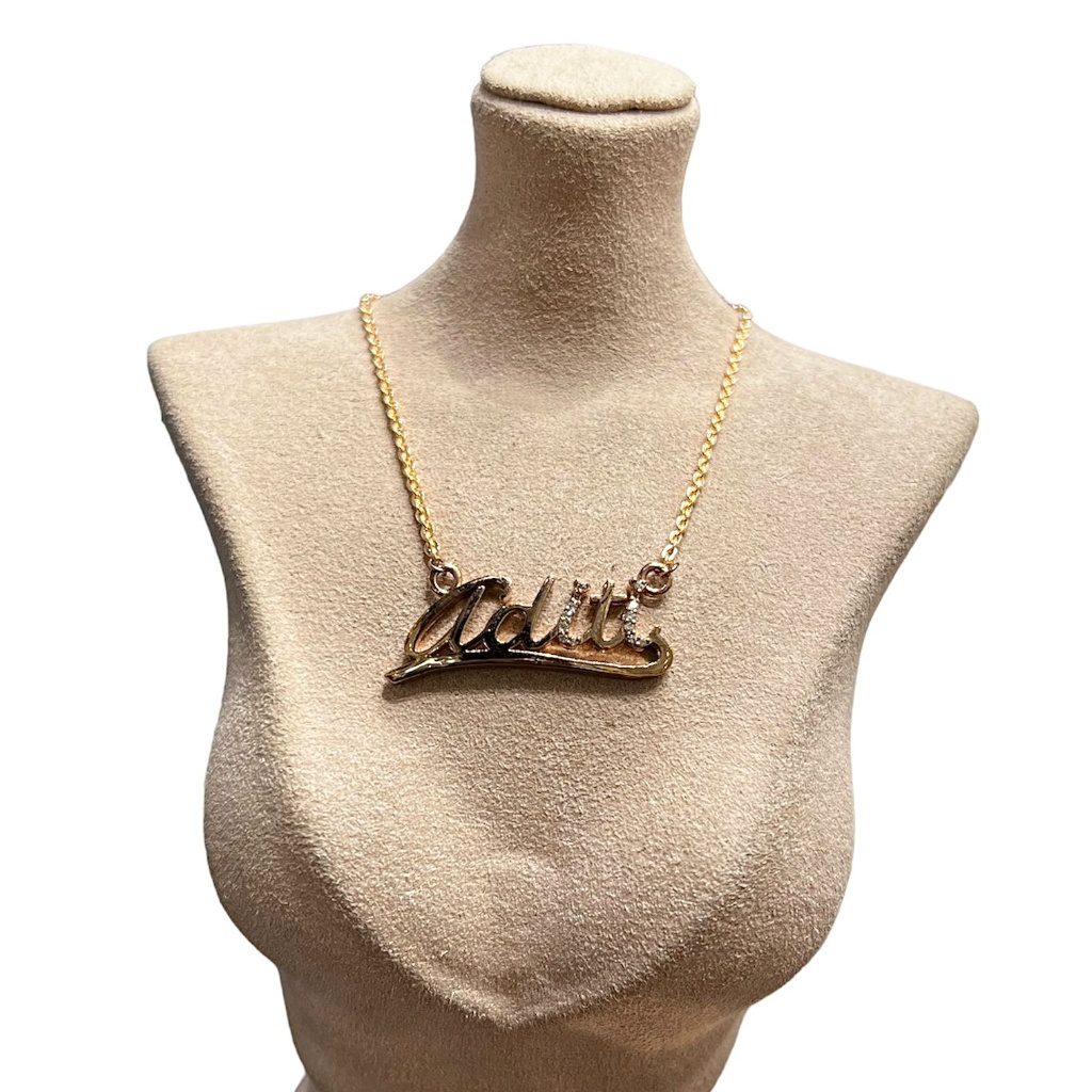 Personalized Gold Name Necklace with Heart