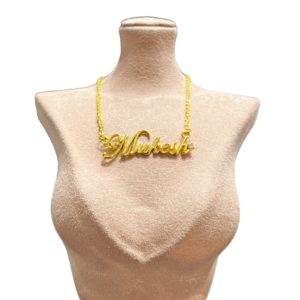 Yellow Gold Personalized Name Pendant