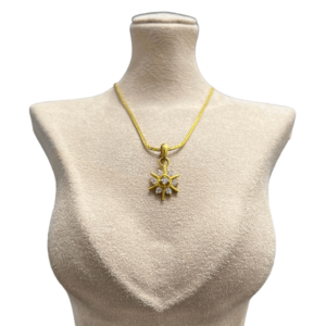 Yellow Gold Lakshmi Footsteps Pendant