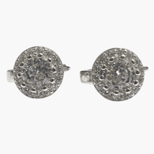 Silver Shine Bright Like Floral Stud Earring