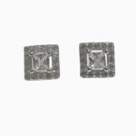 Silver Shine Bright Like Floral Stud Earring