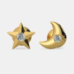 The Moon Star Earrings For Kids