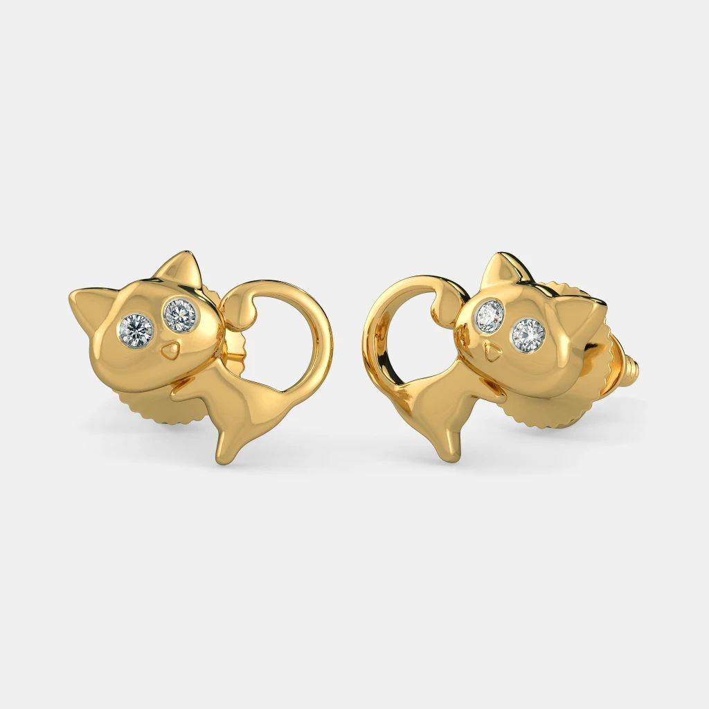 Cotton Bud Kids Gold Stud | Jewelry Online Shopping | Gold Earring