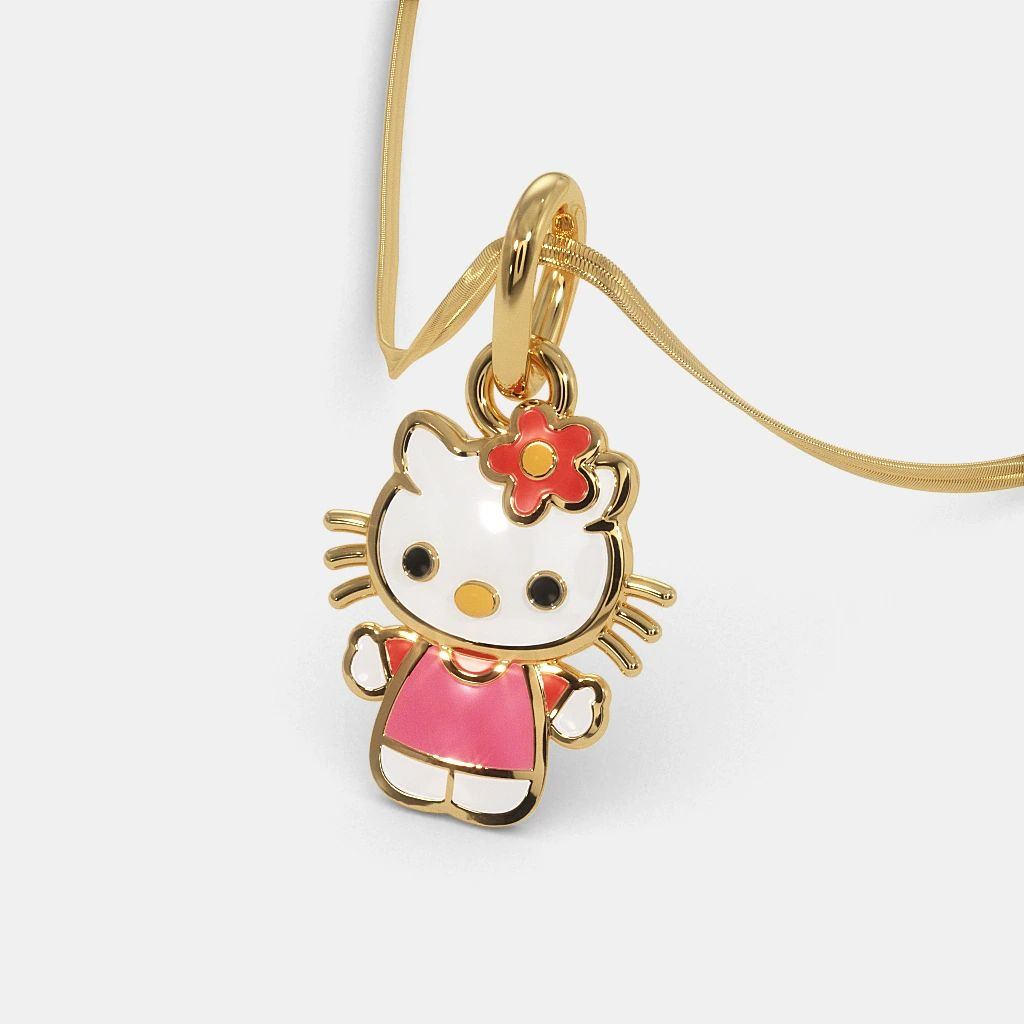 Hello Kitty Meow Charm 10K Pure Gold -STF DIAMONDS | STF DIAMONDS