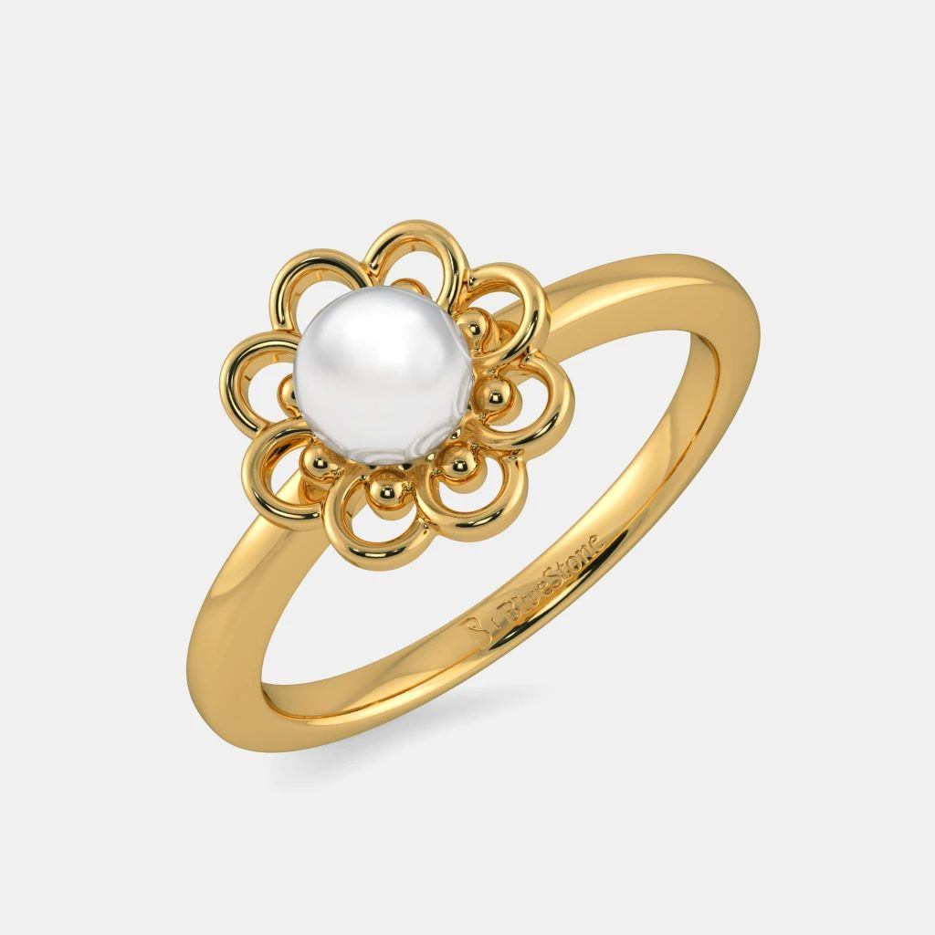 The Marina Pearl Ring | SEHGAL GOLD ORNAMENTS PVT. LTD.
