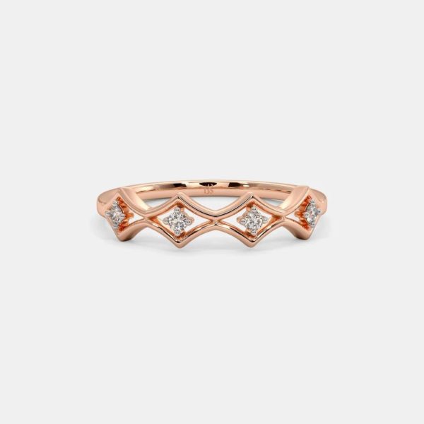 Raffinee Rose Gold Band For Her