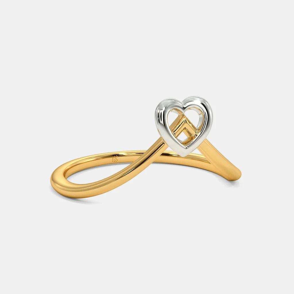 Via Mazzini 24K Gold Plated Heart Ring for Women (Ring0147) : Via Mazzini:  Amazon.in: Fashion