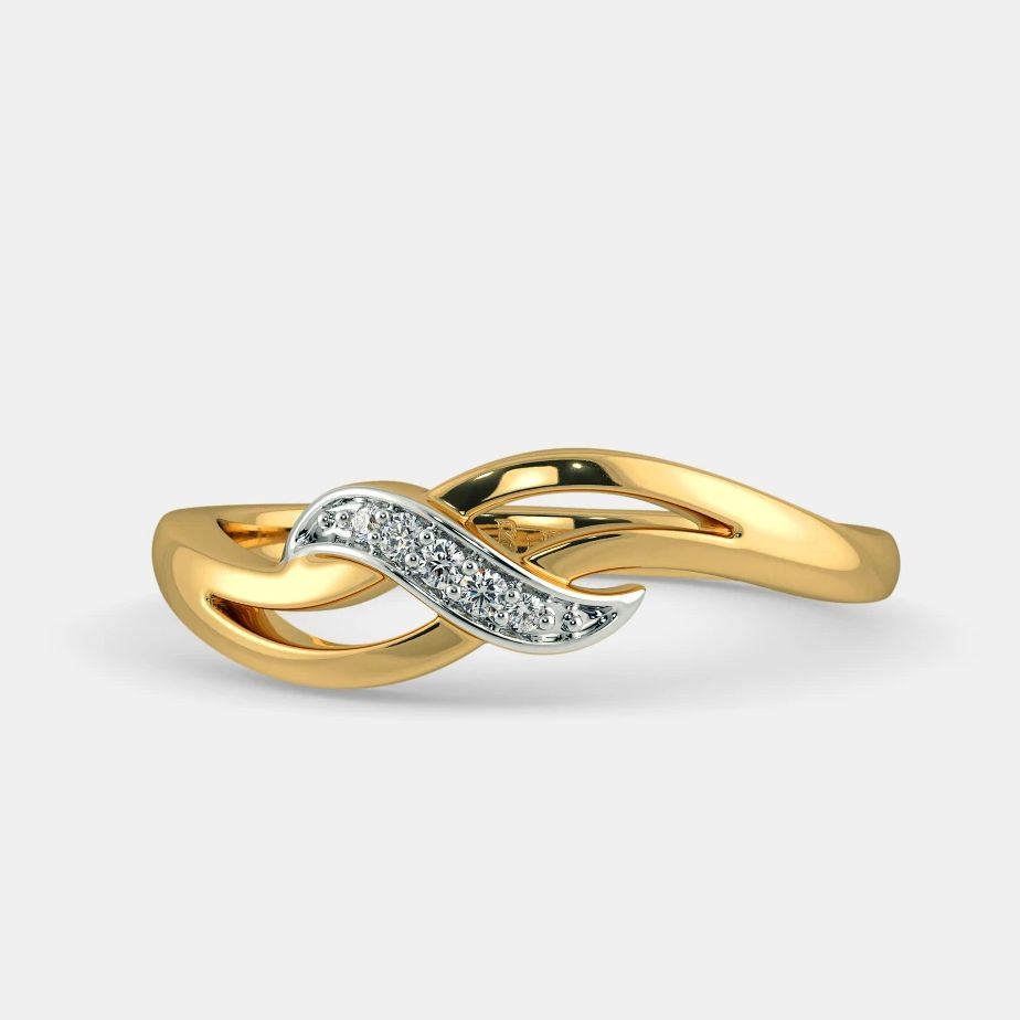 1.63ctw Modern 18k Gold Engagement Ring - VK Designs