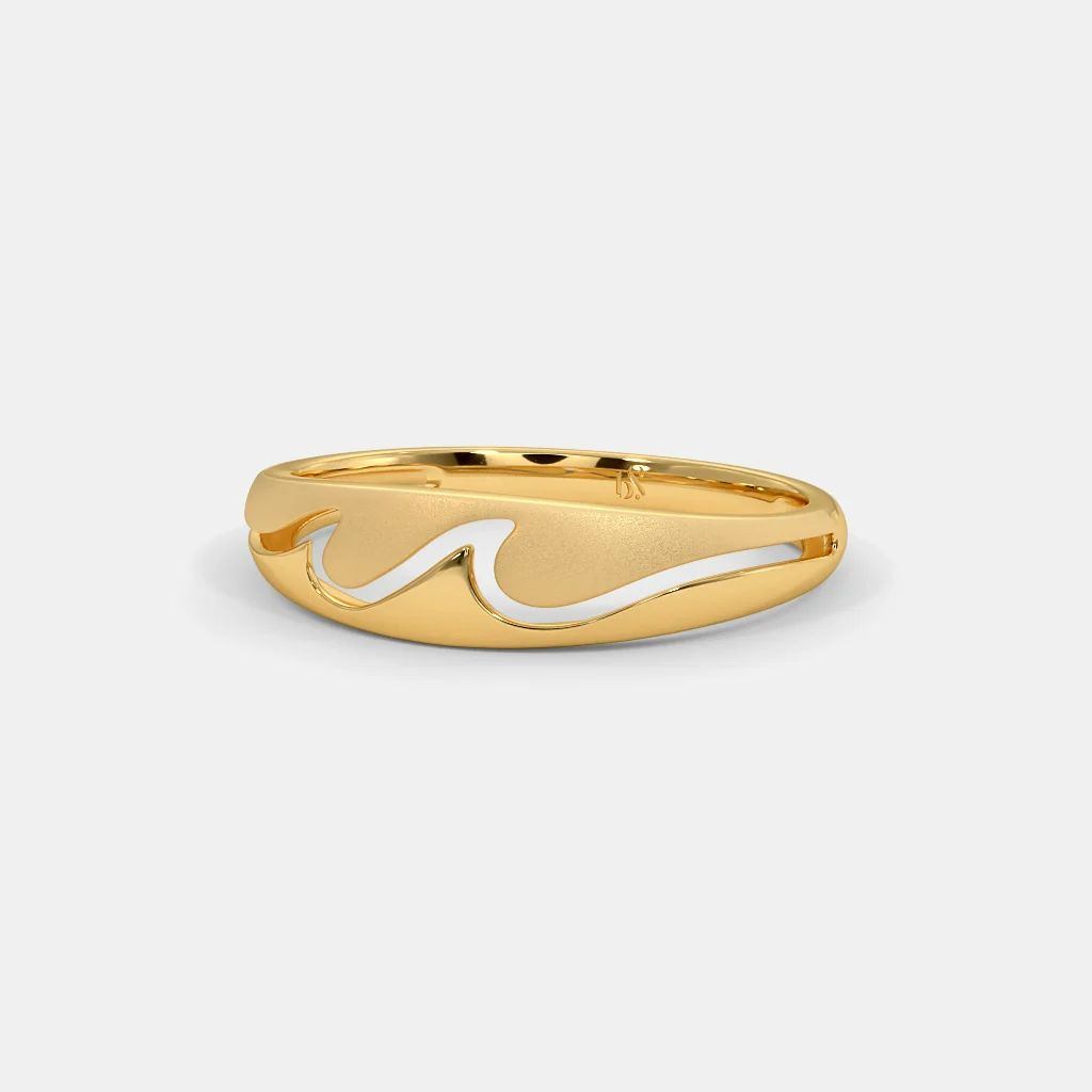 14K Gold Heartbeat Ring, Love Forever Ring, Lifeline Pulse Band Ring,  Heartbeat Gold Ring, Minimalist Heartbeat Ring, Valentines Day Gift