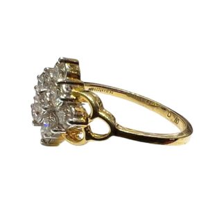 14Kt Diamond Sparkling Cocktail Ring