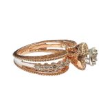 14Kt Rose Gold Cocktail Ring