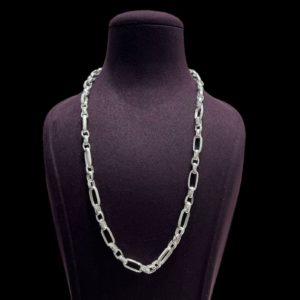 Sterling Silver Round Designed Chain For Men's And Women's