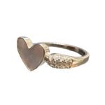 Sterling Silver Dangling Heart Ring