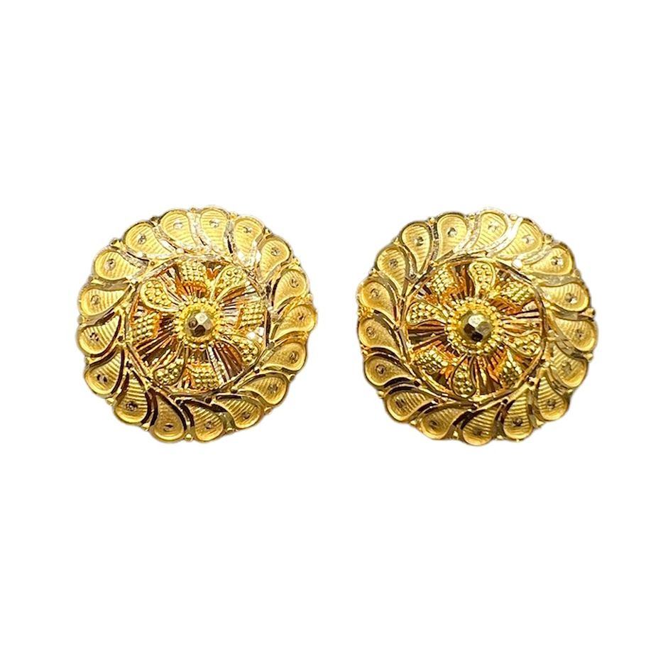 Buy Cute Peacock Model Gold Stud Earrings Designs for Daily Use