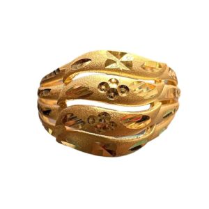 The Mistee Curve Gold Ring
