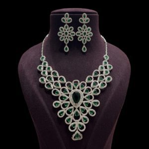 Choker Necklace Set With Jhumka Earrings For Women And Girls