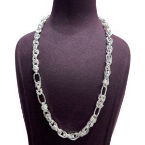 Sterling Silver Black Beads Pendant