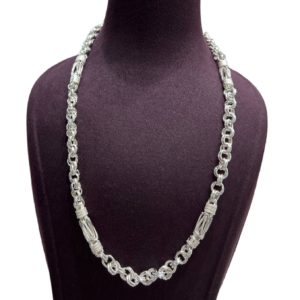 Oxidised 925 Silver Necklace Set For Women