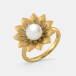 The Nayah White Pearl Gold Ring