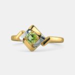 The Rhyah Yellow Gold Green Emerald Ring