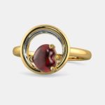 Heart Shaped Ruby Gemstone Gold Ring