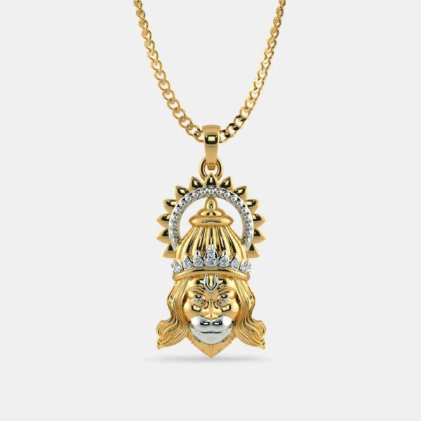 Gold Hanuman Pendant
