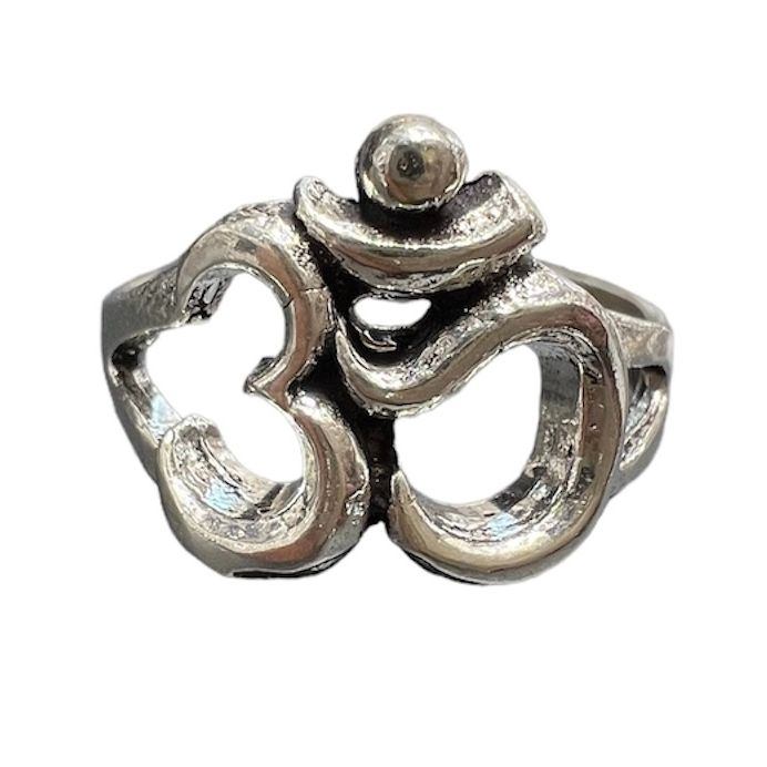 Om Ring in 925 Silver - II - Rudra Centre